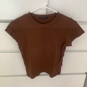brown brandy melville hailie top